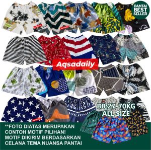 PAKET BOXER ISI 3 PCS Celana Pendek Pria dan Wanita Dewasa Motif Karakter Terbaru | Celana Anak Remaja Pine Official