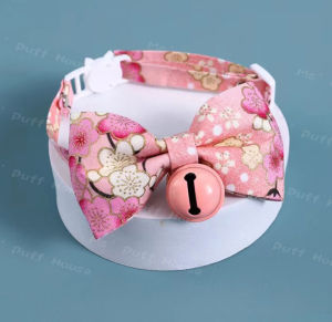 ปลอกคอน่ารักน่ารัก ปลอกคอมีโบว์และกระดิ่งสุดน่ารัก ปลอกคอแมวและสูงสุดน่ารัก กระดิ่งแมว ปลอกคอสัตว์เลี้ยง