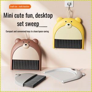 Sweeper Sweep the Floor Cute Cartoon Modeling Broom Set Microcurve Pinch Dustpan Convenient Storage