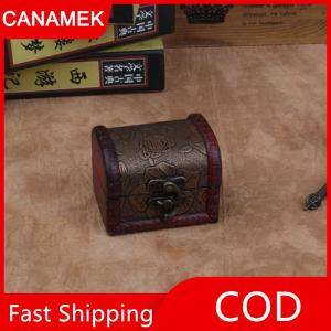 【CANAMEK】 Hot gỗ cổ điển kho báu ngực gỗ lưu trữ đồ trang sức hộp trường hợp Organiser Nhẫn