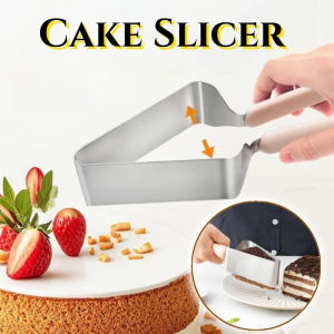 Cake Slicer Cutter Triangular Stainless Steel Cake Server Tong Adjustable Cake Separator Baking Tool