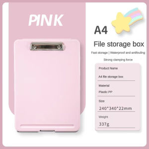 2 In 1 Clipboard with Storage A4/Long Plastic Storage Clip Board File Box School & Office Supplies