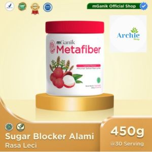 mGanik Metafiber Lychee 450gr Isi 30 Saji Suplemen Serat Diabetes Gula Darah Tinggi Kolesterol Halal BPOM