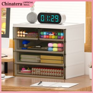 4 Tier Multi-Drawer Desk Organizer for Office and School Supplies in Compact Design with Easy Access