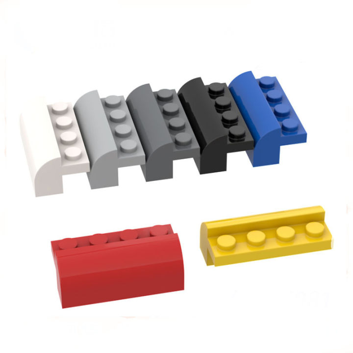 5pcs Slope Curved 2x4x1 1/3 Building Blocks MOC Parts DIY Learning Toys ...