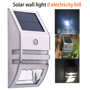 LED Solar Wall Light PIR Motion Sensor Outdoor Waterproof Flood light Solar Lamp Garden Decoration External Wall Sconce Security Lamp