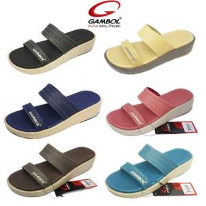 #GAMBOL ของแท้ 100% รองเท้าแตะแบบสวมผู้หญิง รุ่น GW42141 คุณภาพมาตรฐานของแกมโบล นุ่ม เบา สวมใส่สบายเท้า ส่งไวมาก