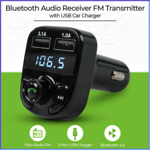 PENGIRIMAN CEPAT Bluetooth Audio Receiver FM Transmitter Handsfree with USB Car Charger HY 82
