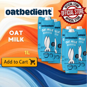 Oatbedient Barista Oat Milk 6L Pack - Creamy Vegan Milk for Coffee Lovers