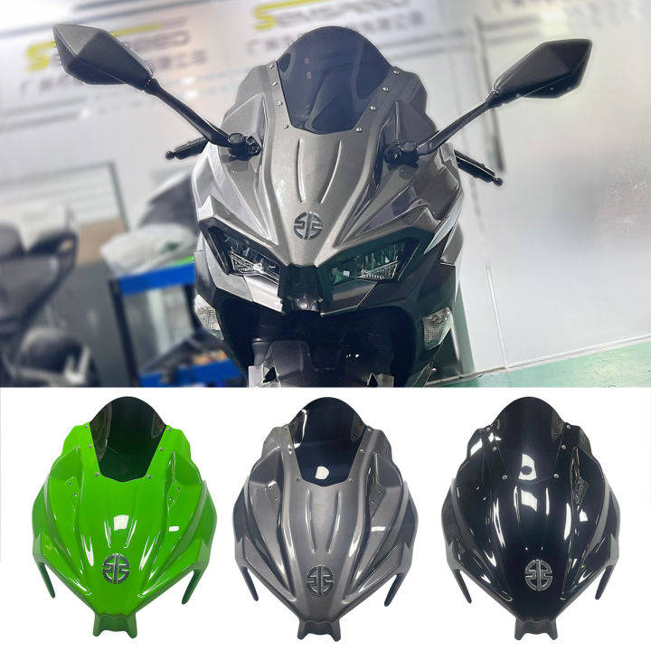 Motorcycle Front Windshield Windscreen Airflow Fairing For Kawasaki