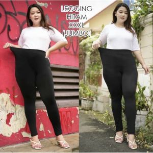 LEGGING IMPORT HW JUMBO HITAM POLOS FIT TO 120KG TEBAL LEGGING PREMIUM LEGGING SPORT LEGGING FASHION