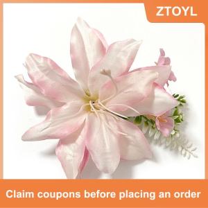 【ZTOYL】 Fashion Headwear Hawaiian Flower Hair Clips Romantic Side Clip Sweet Bangs Hair Clip Artificial Flower Hair Accessories Gifts