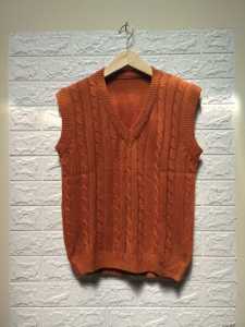 Vest Cable Rajut rompi wanita Vest Murah Fashion Wanita korean Style  Luaran Rajut Rompi Cable