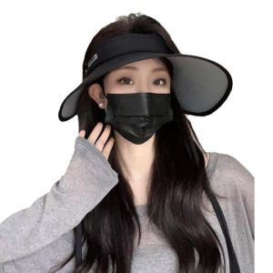 Mũ che nắng rộng vành thanh lịch cho mũ bảo vệ tia UV ngoài trời Mùa Hè Nữ