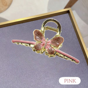 Jepit Rambut Korea Bahan Alloy 11cm Motif Kupu Kupu Warna Warni Jedai Logam JUMBO HCM005