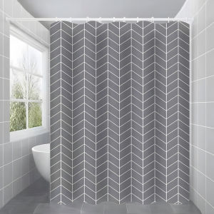 MIYU Luxury Shower Curtain Waterproof Non-transparent Makapal 180x180cm Home Decor