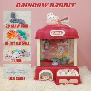 Rainbow Rabbit and Bear Large Claw Machine Arcade Claw Machine