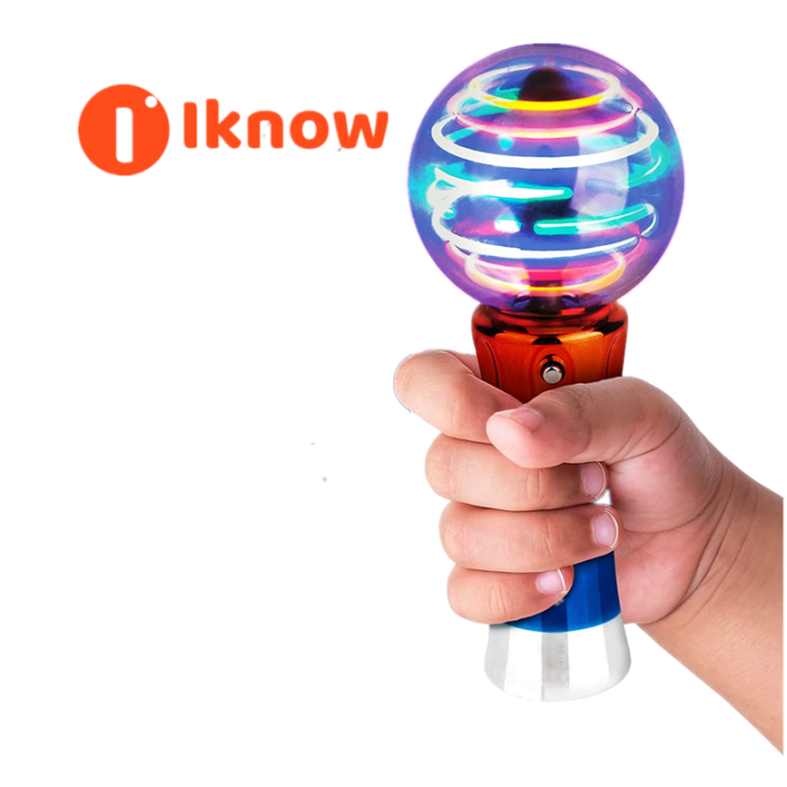 Spinning Light Up Wand for Kids , Rotating LED Toy Wand for Boys and