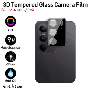 Tempered Glass Camera Realme C75 C75x FRAME Hitam 3D Lens Protector