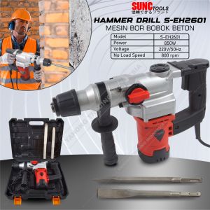 Mesin Bor Beton Listrik Bobok Tembok Hammer Drill S-EH2601 26mm SUNC TOOLS
