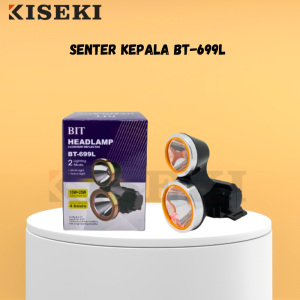 Kiseki Senter Kepala BT-699L 15W+25W 2 Lighting Mode Cahaya Putih dan Kuning