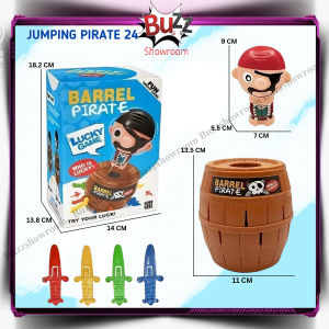 JUMBO Black Beard King Pirate Roulette Game Lucky Barrel Game Pirates 24 Pedang Sword