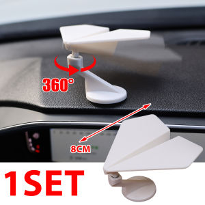 2ชิ้นแกว่งกระดาษตกแต่งเครื่องบินรถคอนโซลแดชบอร์ดศูนย์รถยนต์เครื่องประดับเครื่องบินหมุน DIY ตกแต่งภายในรถยนต์