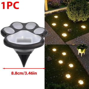 Solar Paw Print Light Outdoor Path Light LED Street Light Yard Garden Pathway Lawn Solar Light Outdoor Summer Camping Home Decor