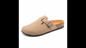 WomenS Closed-Toe Slip-On Sandals MenS Summer Outdoor Wear New Spring Style CoupleS Slip-On Leather Shoes