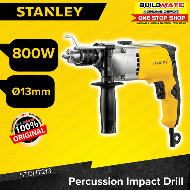 BUILDMATE Stanley Percussion Drill Value Kit 800W 13mm Impact