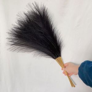 IEFE5 Đầy màu sắc 10 cái Dành cho trang trí tiệc cưới Lông mịn Đẹp Bó hoa pampas Lau sậy giả Hoa giả Cỏ pampas