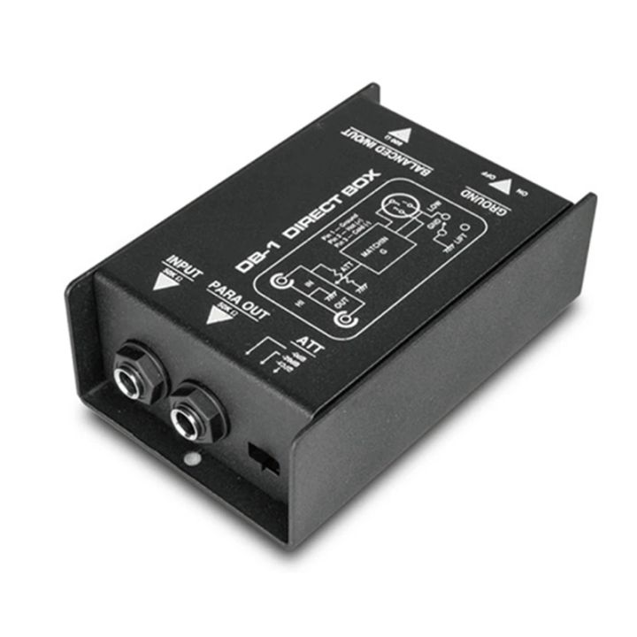 Professional DIRECT BOX Single Channel Passive DI-Box Direct Injection ...