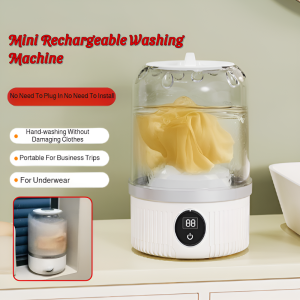 Mini Washing Machine Portable Underwear Washing Machine Rechargeable Automatic Washer