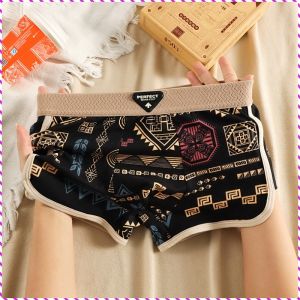 Panties Firm Unique Boxers Close to the Body Wider Memory Belt Fashion Retro Style Bottoms Comfort