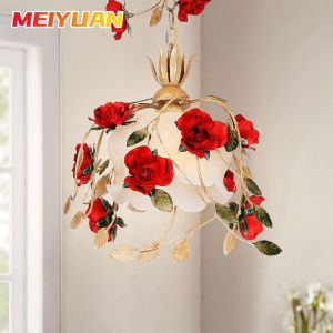 Free Shipping pendant lamp single light Chandelier pendant light for Dinning room Bedroom iron pendant lamp red decoration lamp handmake lights