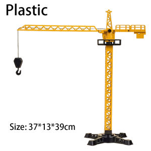 Classic Alloy Engineering Diecast Tower Crane Construction Model Vehicle Loader Tractor Excavator Toys for Children Boys Gift