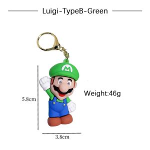 Mario Bross Super Mario Bahan Tebal Bagus Gantungan Kunci Karakter