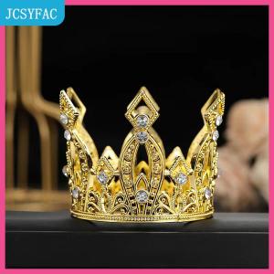 JCSYFAC  Cô Dâu đám cưới tiaras pha lê vương miện nhỏ brithday bánh nướng trang trí đầu trang sức trẻ em nhỏ diadem Phụ kiện tóc