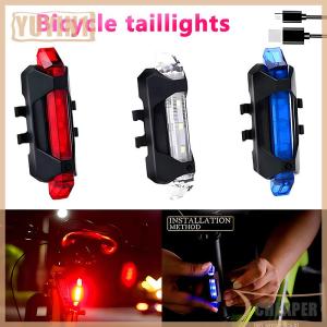 [COD] EHBqna SPORTS ไฟท้ายจักรยาน LED กันน้ำชาร์จไฟได้ด้วย USB ไฟเตือนความปลอดภัยสำหรับขี่จักรยานอุปกรณ์เสริมสำหรับจักรยาน