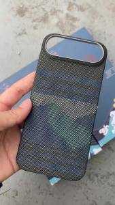 Carbon Fiber Case for iPhone 17 AirUltra‑Light Thin Magnetic Phone Cover Metal Guard Business Style Hard Shell