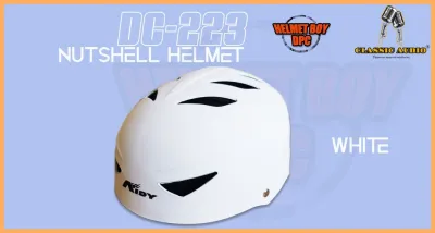 CLASSIC AUDIO DC-223 NUTSHELL HELMET FOR MOTORCYCLE HEAVY DUTY (ONE SIZE 1PC ONLY) ORIGINAL