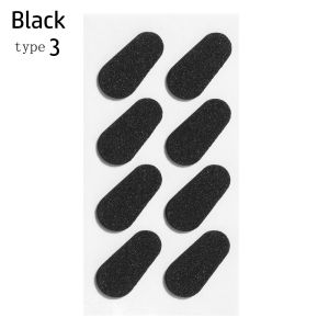 OWMXZL 4 Pairs 1.5mm Adhesive Without Creasing Skin Color/Black EVA Nose Pads Self-adhesive Eyeglasses Nosepads Non-slip