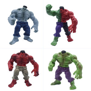 Action Figure HULK set isi 4 pcs - Set Miniatur Pajangan Mainan Marvel Superhero Topper Kue