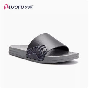 ali9 รองเท้าแตะกีฬา Luofu รองเท้าแตะแบบใหม่สำหรับผู้ชายในห้องน้ำในร่มสำหรับใช้ในบ้านในช่วงฤดูร้อนรองเท้าแตะติดชายหาดพื้นนิ่มแมทช์ลุคง่ายกลางแจ้ง