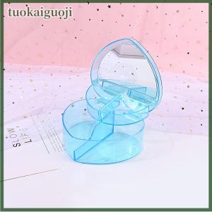 tuokaiguoji Tình Yêu Hình Trái Tim Hộp Lưu Trữ Đồ Trang Sức Phụ Kiện Trang Điểm Văn Phòng Máy Tính Để Bàn Đồ Lặt Vặt Hộp
