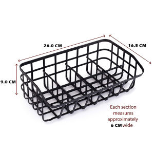Locaupin Tea Bag Organizer Caddy Metal Tea Box Storage Holder for Tea Cups Pods Packets Condiment Accessories