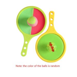 XFZHG Tennis Style Toss and Catch Ball Set Disc Paddle Fun Design Throwing Toy Ball Mini Target Sensing Training Suction Cup Ball Beach Games