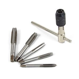 BOY TOOLS - 6pcs T-type Machine Metal Hand Screw Thread Tap Wrench M6/M7/M8/M10/M12 Tap Set DIY Tool Wrench Set
