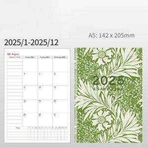 TSEVD 84 Pages 2025 Planner Notebooks Thick Paper A4/A5 Day/Week/Year Agenda Planner Notepad Business Memos Practical Datebook Planner Goal