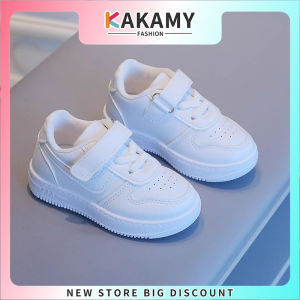 KAKAMY Korea girls doll shoes children fashion white rubber shoes baby sports shoes white girls shoes